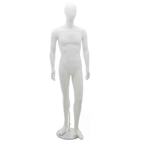 Manichino uomo testa uovo - HHB4 Bianco