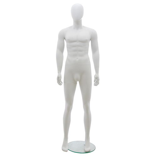 Manichino uomo testa uovo - HHD3 Bianco