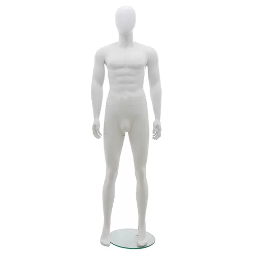Manichino uomo testa uovo - HHD3 Bianco