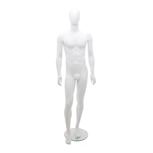 Manichino uomo testa uovo bianco - ex noleggio