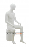 Manichino uomo testa uovo -ZM HHB1 Bianco