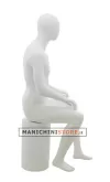 Manichino uomo testa uovo -ZM HHB1 Bianco