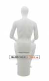 Manichino uomo testa uovo -ZM HHB1 Bianco