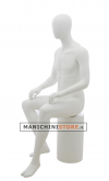 Manichino uomo testa uovo -ZM HHB1 Bianco