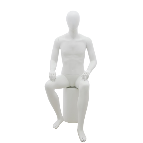 Manichino uomo testa uovo -ZM HHB1 Bianco