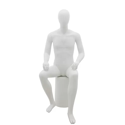 Manichino uomo testa uovo -ZM HHB1 Bianco