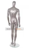 Manichino uomo testa uovo - Vogue 31M NICHEL