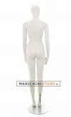 Manichino donna testa uovo Collezione Moon - White