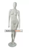 Manichino donna testa uovo Collezione Moon - White