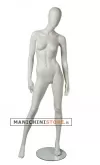 Manichino donna testa uovo Collezione Moon - White