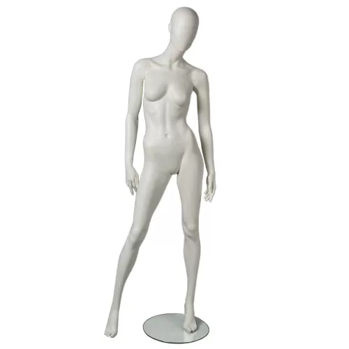 Manichino donna testa uovo Collezione Moon - White