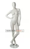 Manichino donna testa uovo Collezione Moon - White