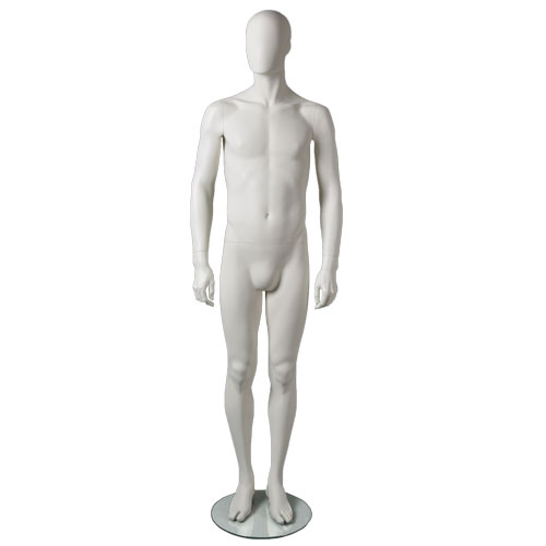 Manichino uomo testa uovo Collezione Moon - White