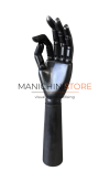 mano sinistra legno verniciata nero