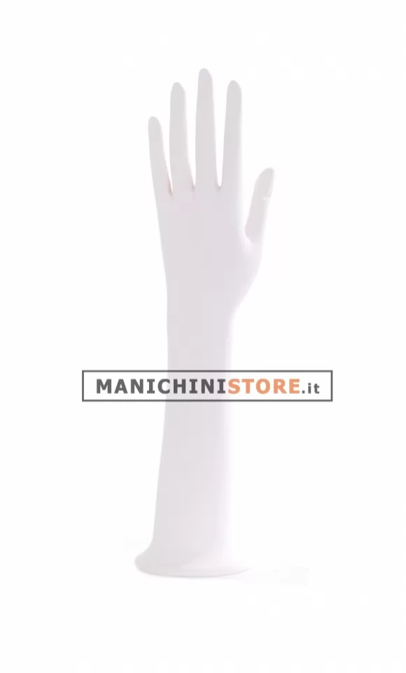 Mano portagioie bianca opaca