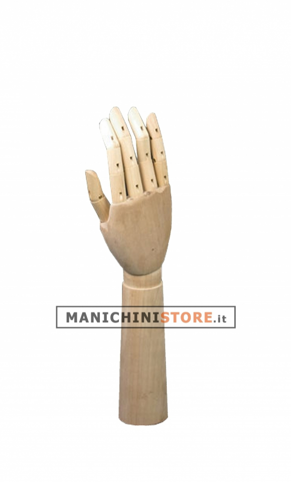 Mano donna in legno articolata alta