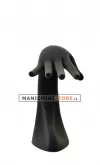 Mano curva portagioie in velluto nero