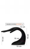 Mano curva portagioie in velluto nero