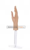 Mano donna per guanti con base in plexiglass