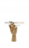 Jointed wooden female left hand