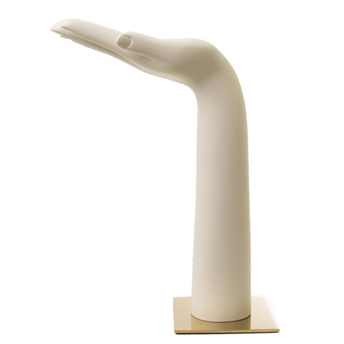 Female hand with golden base