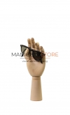 Jointed wooden male left hand
