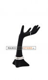 Jewelery holder hand in black velvet cod. 13