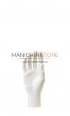 Mano uomo per guanti - bianca