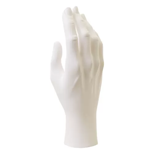 Mano uomo per guanti - bianca