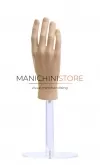Mano uomo per guanti con base in plexiglass - color carne