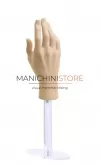 Mano uomo per guanti con base in plexiglass - color carne