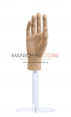 Mano uomo per guanti con base in plexiglass - color carne