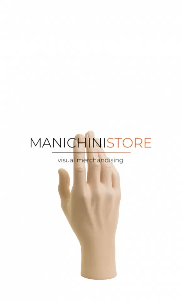 Mano uomo per guanti - color carne
