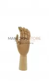 Mano uomo in legno articolata - sinistra