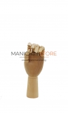 Jointed wooden male left hand