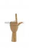 Mano uomo in legno articolata - sinistra