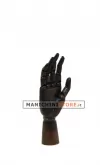 Mano da donna in legno scuro articolata