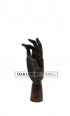 Mano da donna in legno scuro articolata