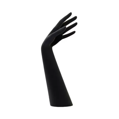 Mano portagioie in velluto nero
