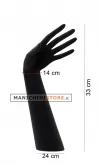 Mano portagioie in velluto nero
