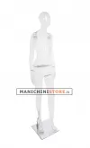 Manichino super trasparente donna testa uovo - F01