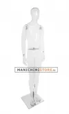 Manichino super trasparente uomo testa uovo - M01