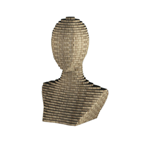 Mezzo busto in cartone a strati - Avana