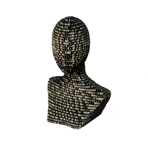 Mezzo busto in cartone a strati - Nero