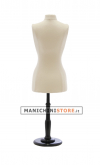 Tailor female miniature bust - Beige 1: 2 scale size 42