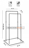 Adjustable double clothes rack - black