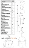 Noleggio manichino uomo snodato - testa a uovo 01S