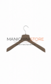 Coat hanger 40 x 4,5 cm - taupe velvet