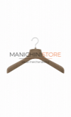 Coat hanger 40 x 4,5 cm - taupe velvet