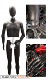 Manichino uomo per moto